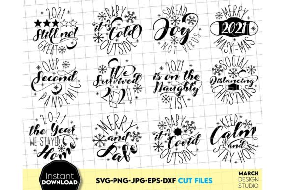 Download Christmas Bundle Quarantine SVG - Christmas Collection