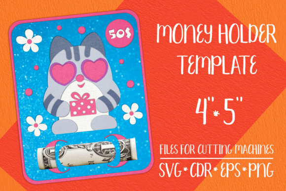 Download Cat Birthday Card Money Holder Template - Holder Collection