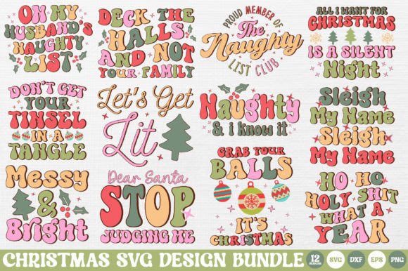 Download Funny Christmas Quotes SVG Bundle - Christmas Collection