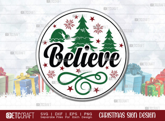 Download Believe Christmas Sign SVG, Believe Sign - Christmas Collection