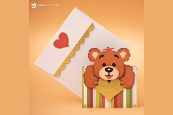 Download Teddy Gift Card Holder SVG - Holder Collection