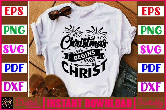 Download Christmas Begins with Christ Cross - Christmas Collection