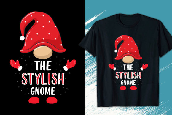 Download Stylish Gnome Christmas T-shirt Design - Christmas Collection