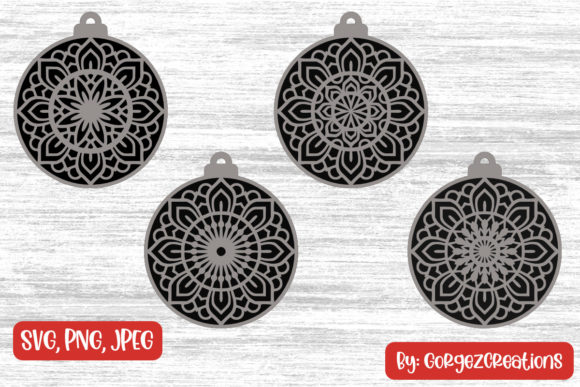 Download Layered Christmas Baubles SVG Cut Files - Christmas Collection
