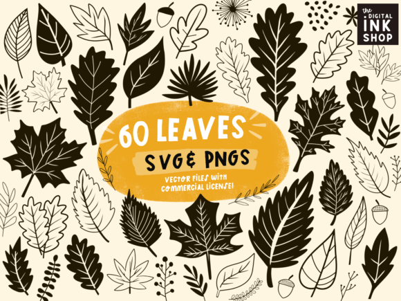 Download Fall Leaves SVG Bundle Silhouettes - Premium Resources