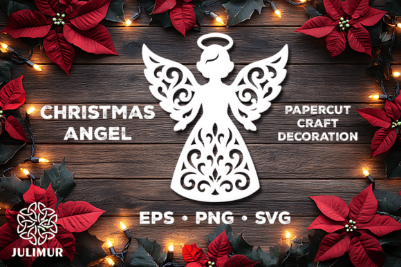 Download Christmas Angel Papercut SVG - Christmas Collection