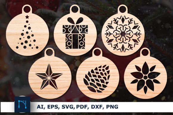 Download Christmas Baubles Gift Tags SVG Bundle - Christmas Collection
