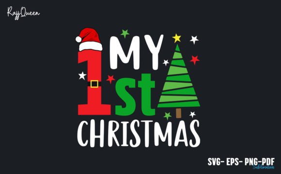 Download My First Christmas SVG T-Shirt Design - Christmas Collection