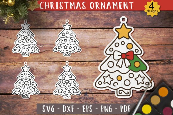 Download Christmas Tree Ornament SVG Painting Toy - Christmas Collection