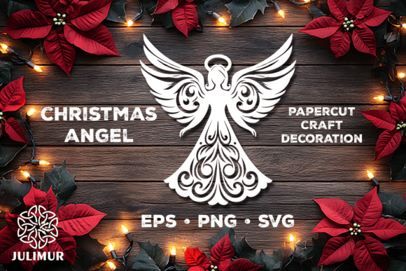 Download Christmas Angel Papercut SVG - Christmas Collection