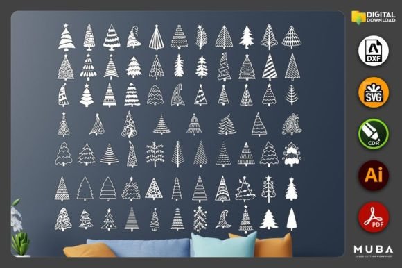 Download 236 Pcs Christmas Tree Ornament SVG - Christmas Collection