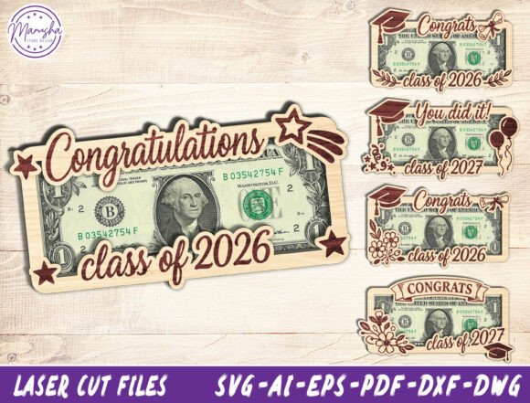 Download Graduation Money Card Holder SVG Bundle - Holder Collection