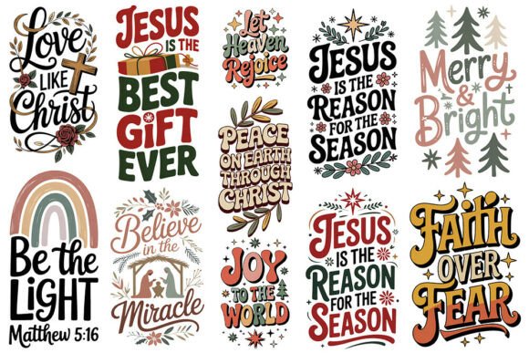 Download Christian Christmas Quotes SVG Bundle - Christmas Collection