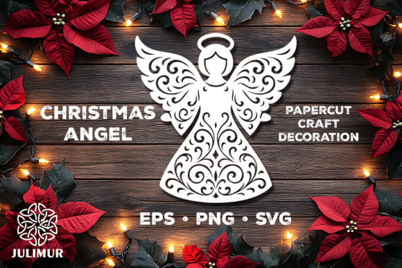 Download Christmas Angel Papercut SVG - Christmas Collection