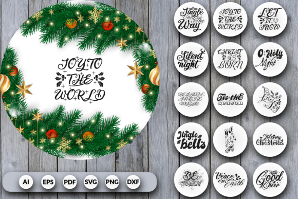 Download Christmas Rounds SVG Bundle - Christmas Collection