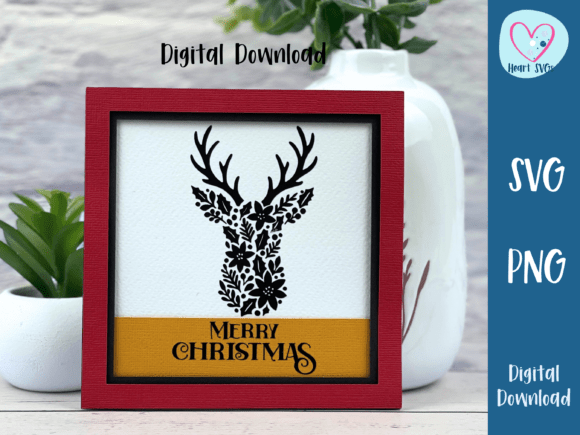 Download Christmas Card Reindeer SVG - Christmas Collection