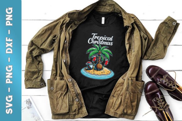 Download Tropical Christmas Santa Claus SVG - Christmas Collection