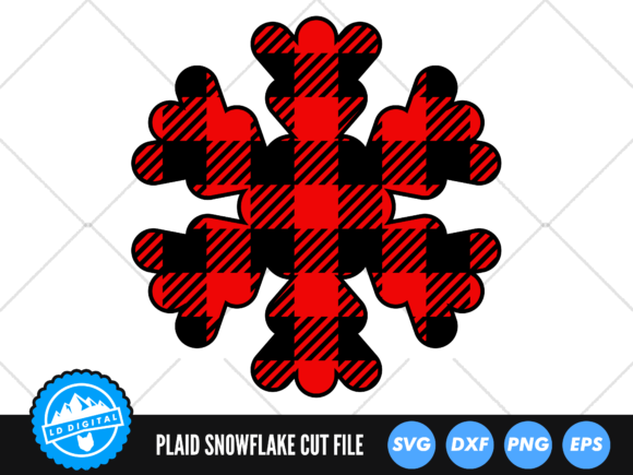 Download Buffalo Plaid Snowflake SVG | Christmas - Christmas Collection