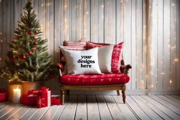 Download Christmas Pillow Mockup Vol- 87 - Christmas Collection