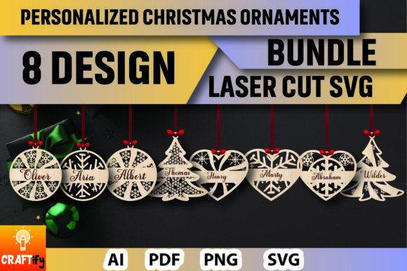 Download Personalized Christmas Ornaments Bundle - Christmas Collection