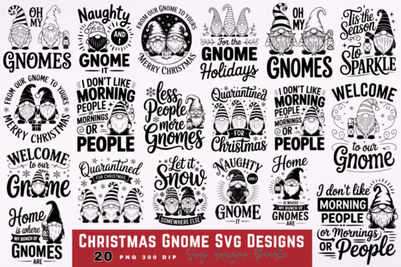 Download Christmas Gnome SVG Designs Bundle - Christmas Collection