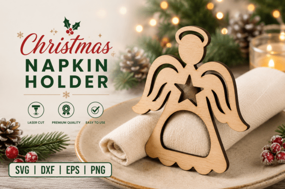 Download Angel Star Napkin Holder SVG - Holder Collection