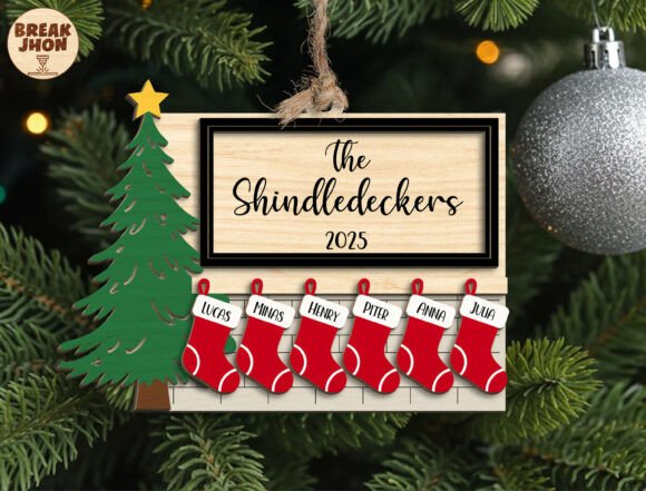 Download Personalized Family Christmas Ornament - Christmas Collection