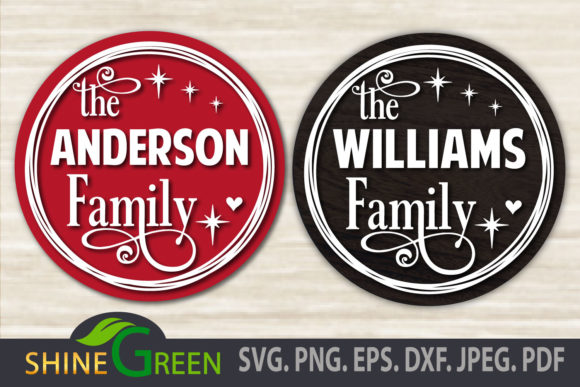 Download Christmas Ornament Family Monogram Frame - Christmas Collection