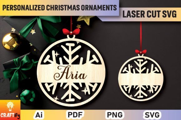 Download Personalized Christmas Ornaments SVG - Christmas Collection