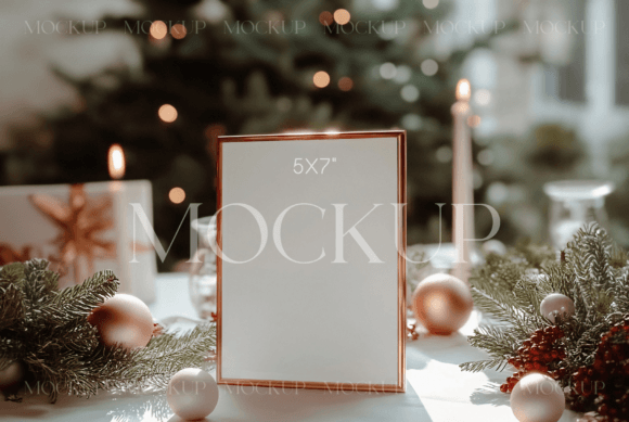 Download Christmas 5x7 Sign Mockup - Christmas Collection