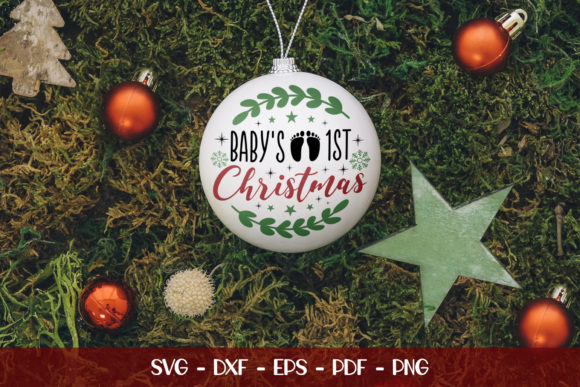 Download Baby's First Christmas, Ornament SVG - Christmas Collection