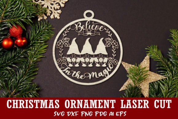 Download Christmas Ornament Laser Cut File. - Christmas Collection