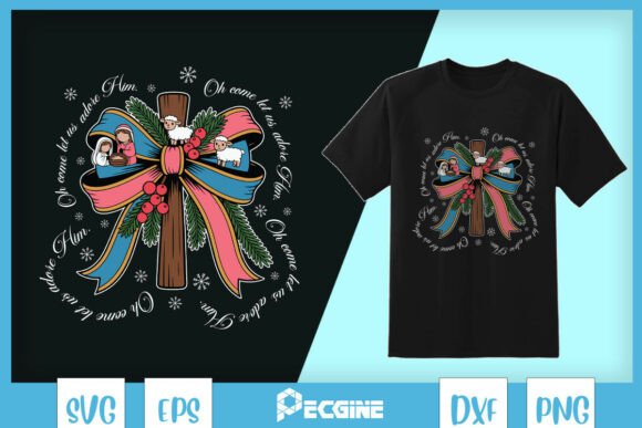 Download Nativity Scene Christmas Cross SVG - Christmas Collection