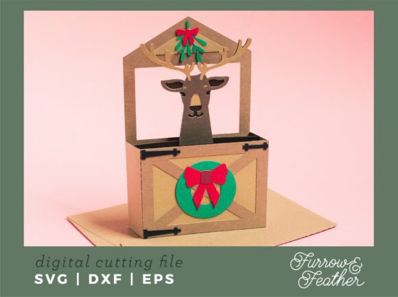 Download Christmas Reindeer Card - Christmas SVG - Christmas Collection