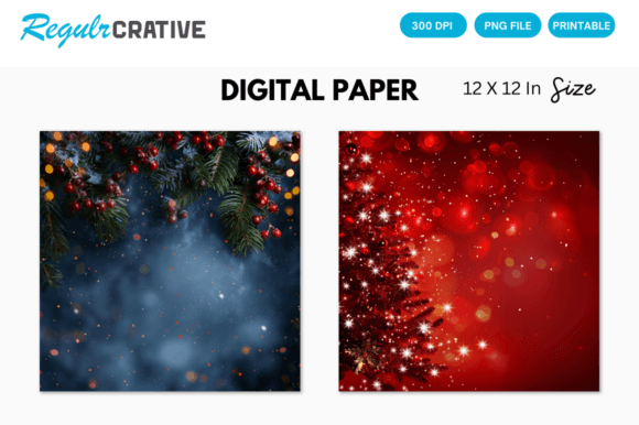 Download Xmas Background, Christmas Digital Paper - Christmas Collection