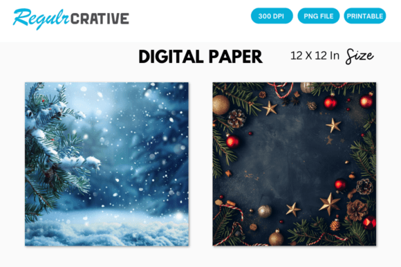 Download Xmas Background, Christmas Digital Paper - Christmas Collection