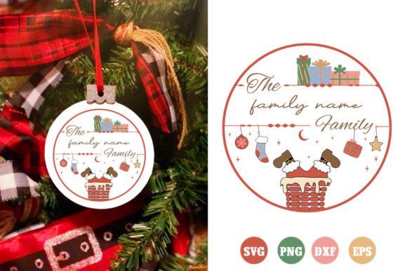 Download Retro Family Christmas Ornaments SVG - Christmas Collection