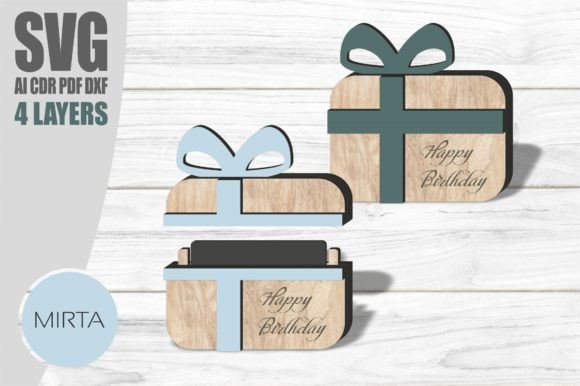 Download Gift Card Holder Svg, Laser Cut File - Holder Collection