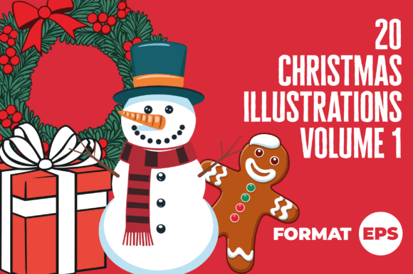 Download 20 Christmas Illustrations Vol. 1 - Christmas Collection