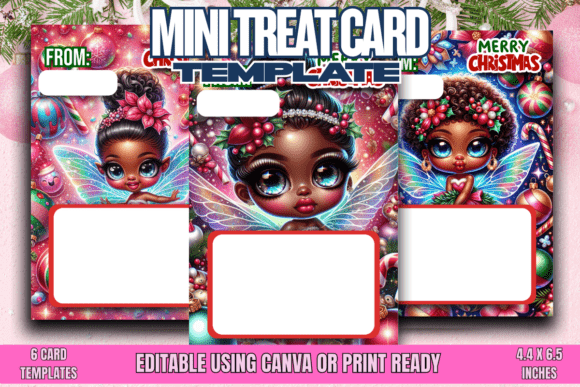 Download Christmas Fairy Mini Treat Cards - Christmas Collection