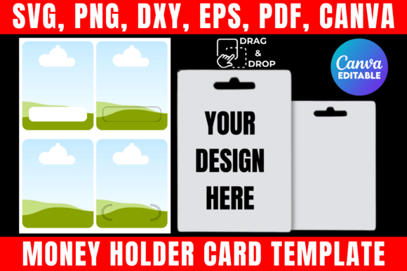 Download Money Holder Card Canva Template - Holder Collection