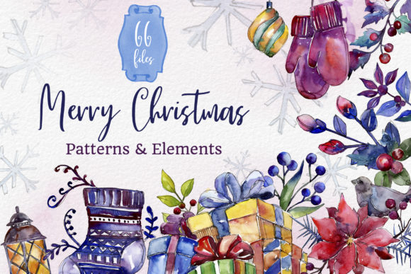 Download Set of Illustrations Christmas Miracle Watercolor - Christmas Collection