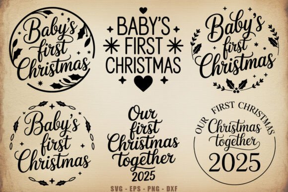 Download Baby’s First Christmas Ornament SVG Set - Christmas Collection