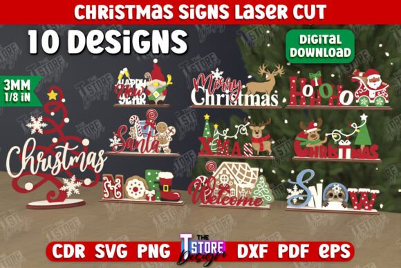 Download Christmas Signs Bundle | Holiday Decor - Christmas Collection