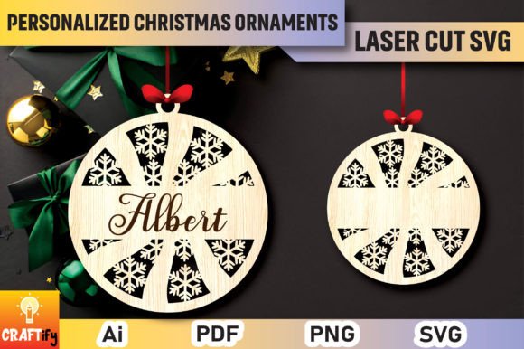 Download Personalized Christmas Ornaments SVG - Christmas Collection