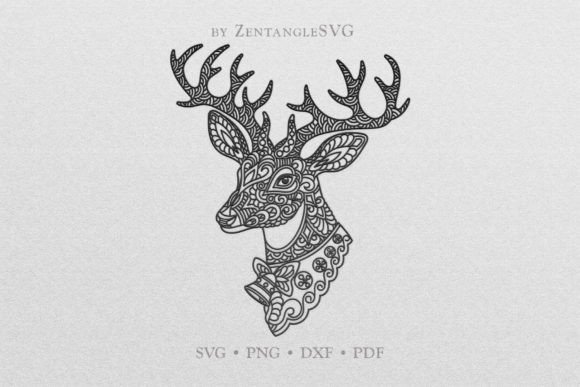 Download Christmas Reindeer SVG, Deer Head SVG - Christmas Collection