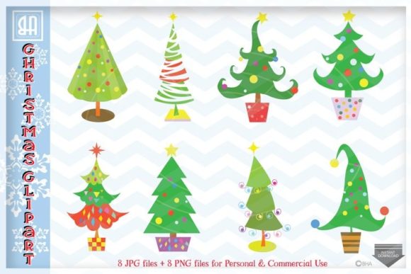 Download Christmas Trees Bundle Clipart - Christmas Collection