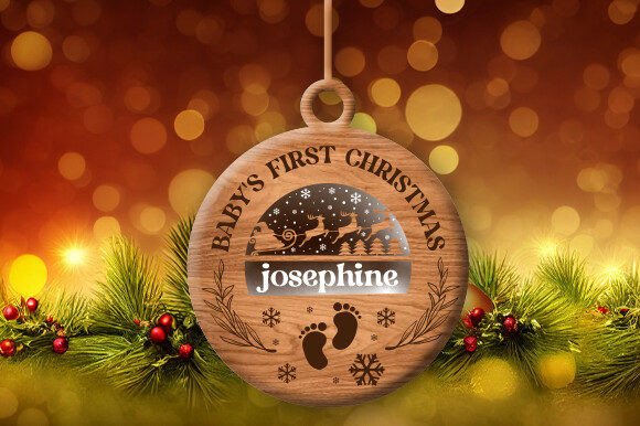 Download Baby's First Christmas Ornament Svg - Christmas Collection