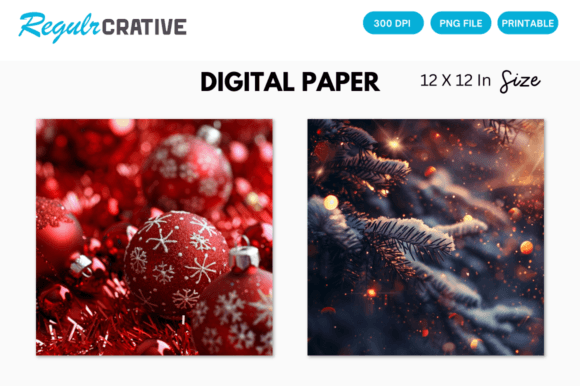 Download Xmas Background, Christmas Digital Paper - Christmas Collection