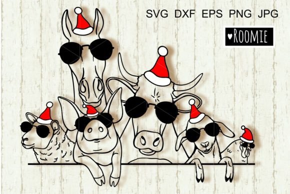 Download Christmas Farm Animals - Christmas Collection